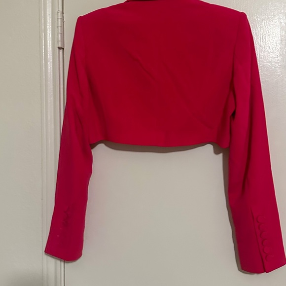 Sergio Hudson x Target Women's‎ Cropped Pink Blazer Women's S - Picture 4 of 5